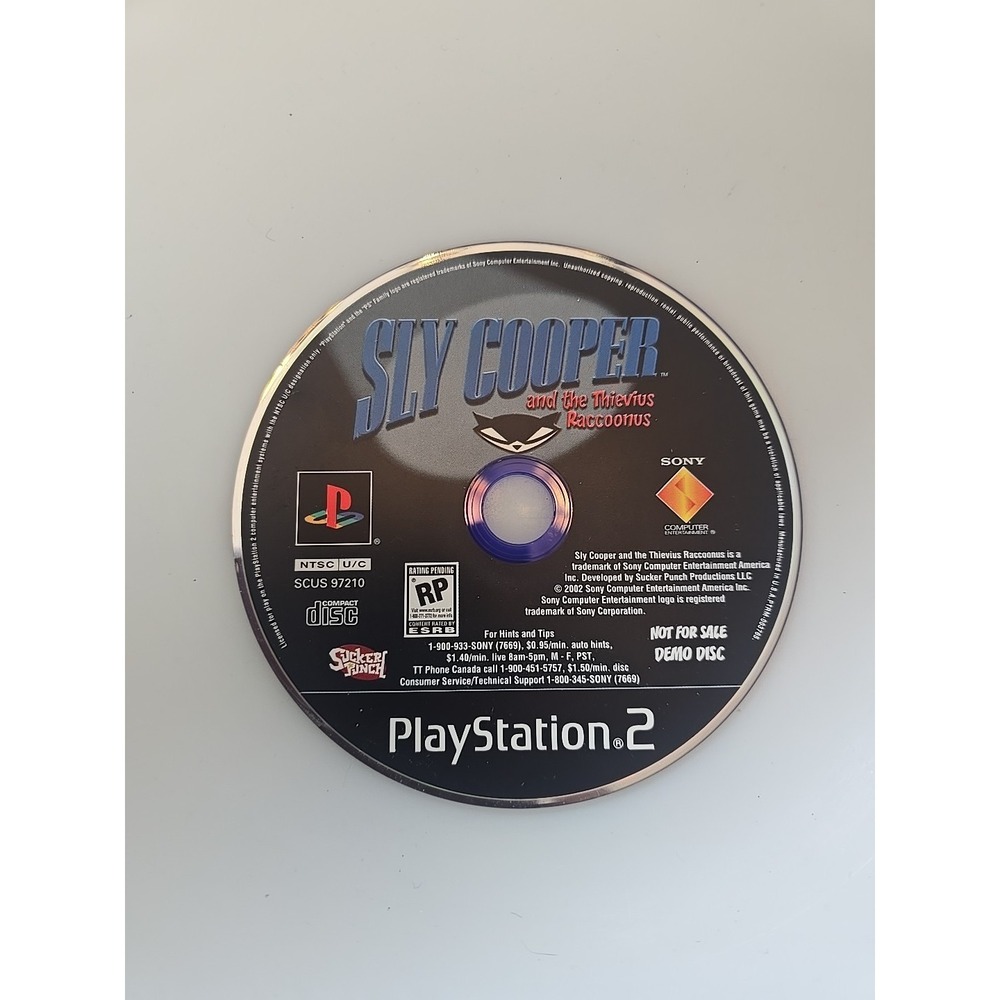 Sony PlayStation 2 PS2 Disc Only Sly Cooper and the Thievius Raccoonus Demo Disc